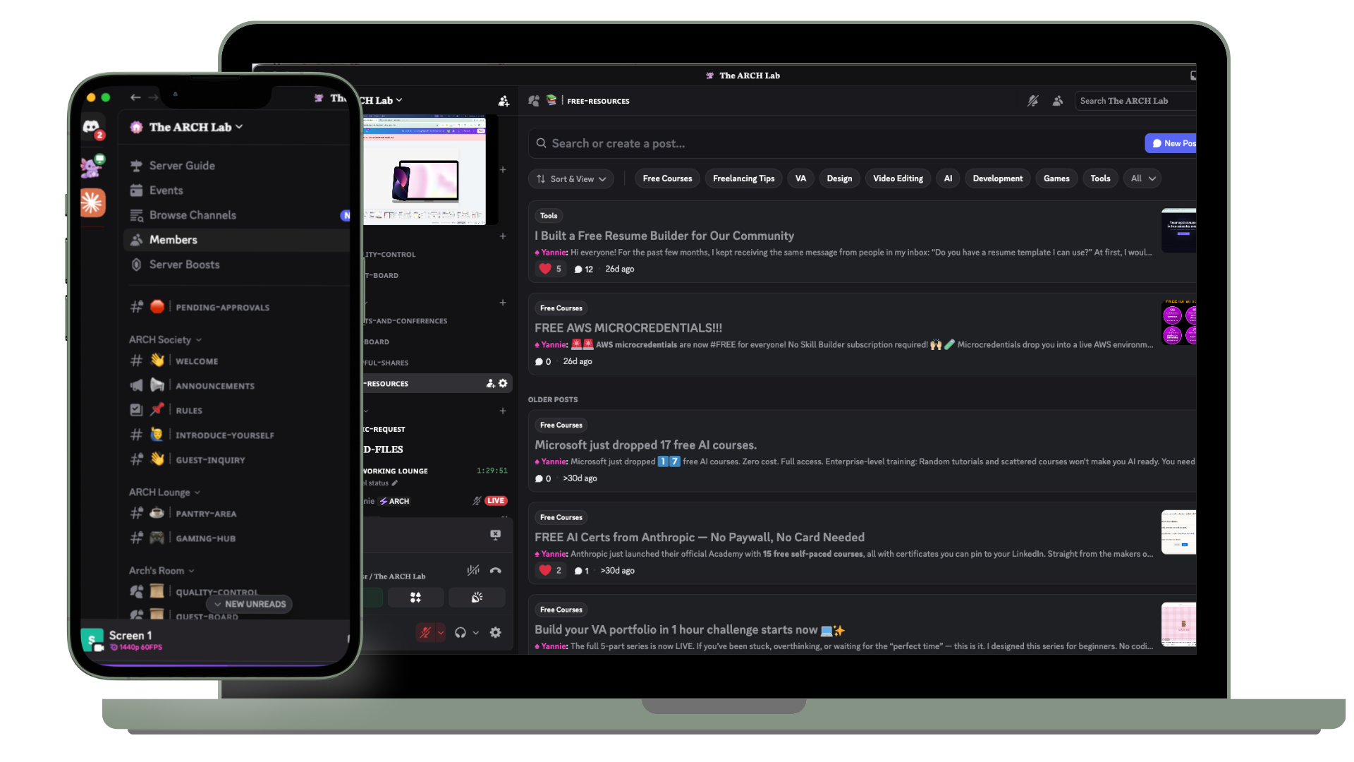 ARCH Lab Discord community preview