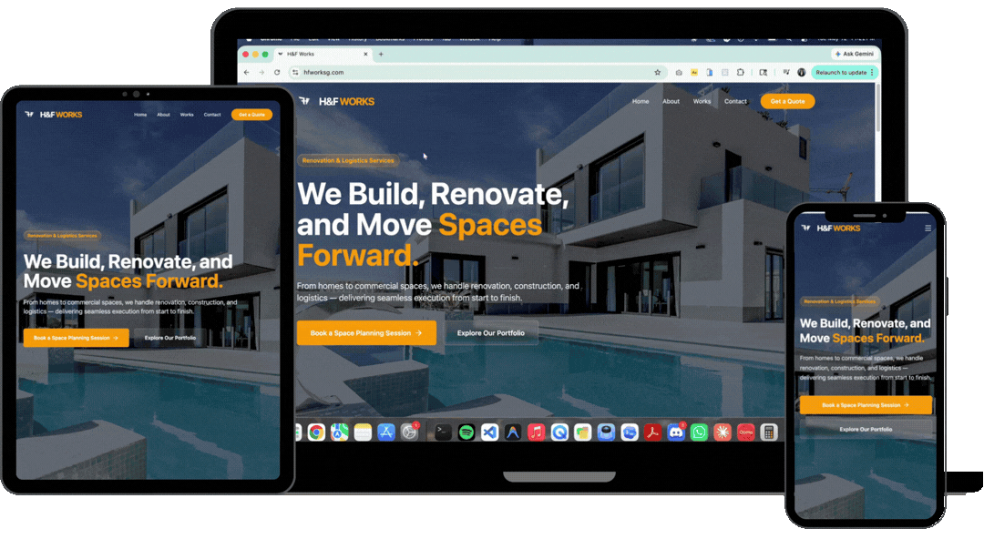 H&F Works project preview